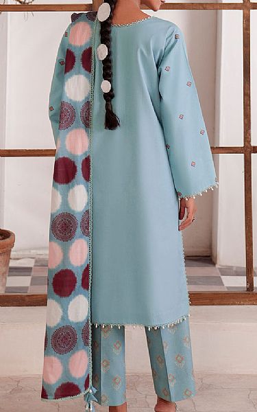 So Kamal Turquoise Lawn Suit | Pakistani Lawn Dress in USA- Image 2