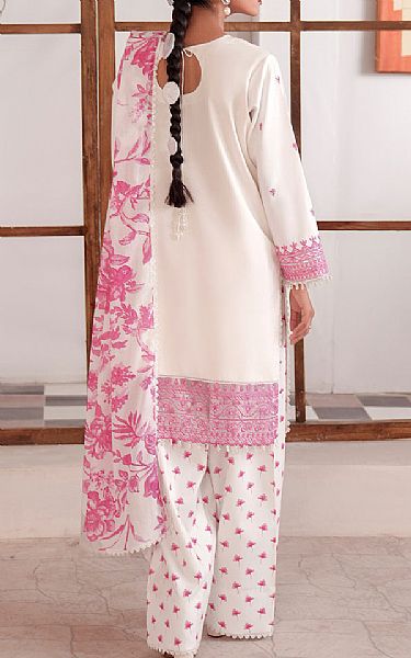 So Kamal White/Pink Lawn Suit | Pakistani Lawn Dress in USA- Image 2