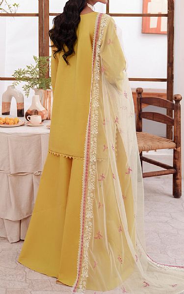So Kamal Golden Yellow Lawn Suit | Pakistani Lawn Dress in USA- Image 2