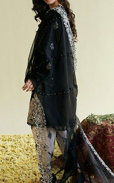 So Kamal Black Lawn Suit | Pakistani Lawn Dress in USA- Image 2