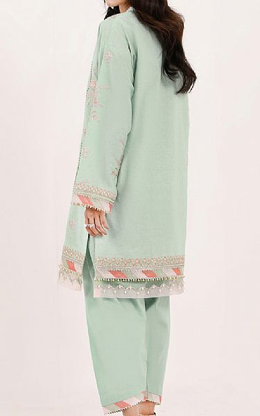 So Kamal Green Mist Viscose Suit (2 pcs) | Pakistani Winter Dresses in USA- Image 2