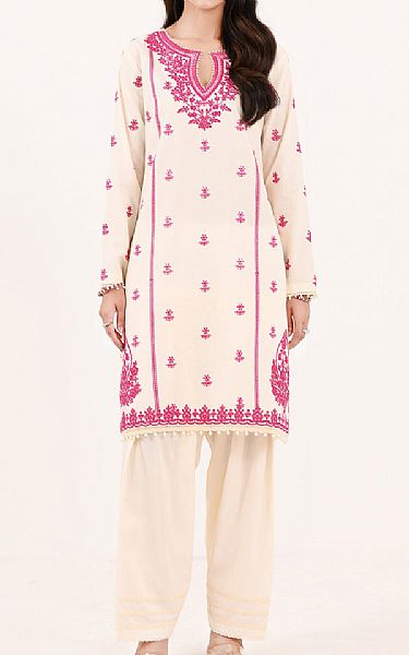 So Kamal Off White Viscose Suit (2 pcs) | Pakistani Winter Dresses in USA- Image 1