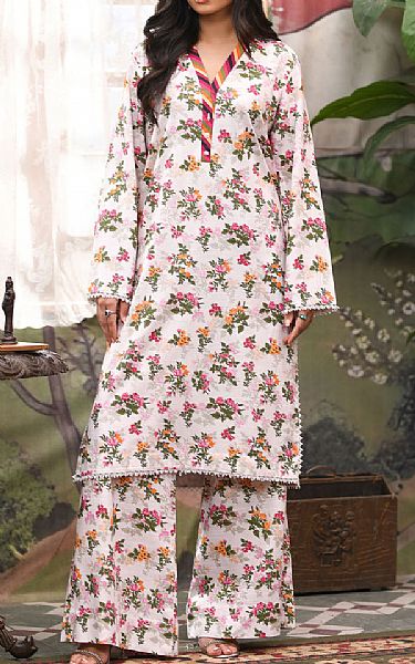 So Kamal White Khaddar Suit (2 Pcs) | Pakistani Winter Dresses in USA- Image 1