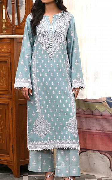So Kamal Gadet Grey Khaddar Suit (2 Pcs) | Pakistani Winter Dresses in USA- Image 1