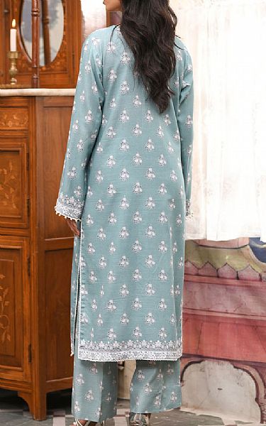 So Kamal Gadet Grey Khaddar Suit (2 Pcs) | Pakistani Winter Dresses in USA- Image 2