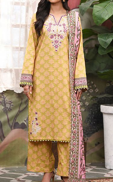 So Kamal Sand Gold Khaddar Suit | Pakistani Winter Dresses in USA- Image 1