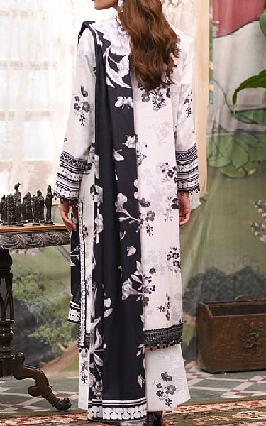 So Kamal White/Black Khaddar Suit | Pakistani Winter Dresses in USA- Image 2