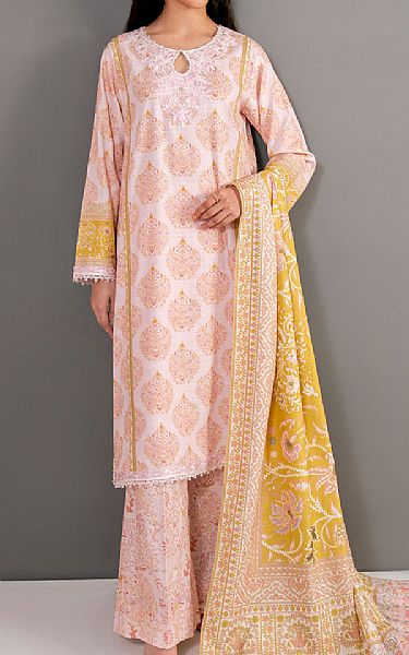 So Kamal Pale Pink Khaddar Suit | Pakistani Winter Dresses in USA- Image 1