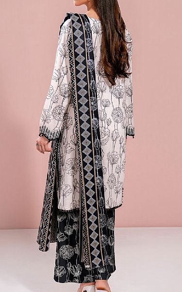So Kamal White/Black Khaddar Suit | Pakistani Winter Dresses in USA- Image 2