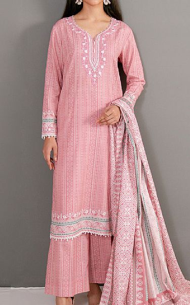 So Kamal Pink Khaddar Suit | Pakistani Winter Dresses in USA- Image 1