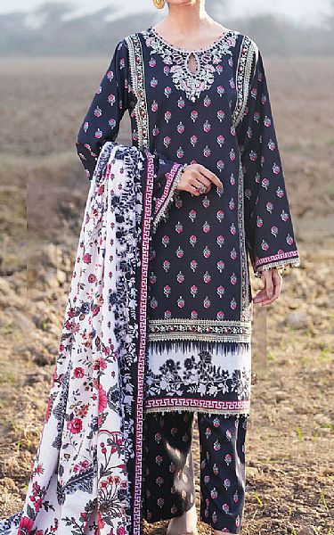So Kamal Navy Khaddar Suit | Pakistani Winter Dresses in USA- Image 1