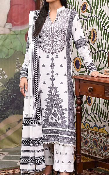 So Kamal Off-white Khaddar Suit | Pakistani Winter Dresses in USA- Image 1