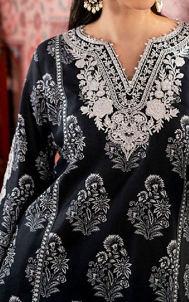 So Kamal Black Khaddar Suit | Pakistani Winter Dresses in USA- Image 2