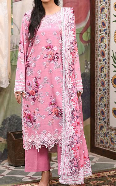 So Kamal Rose Pink Khaddar Suit | Pakistani Winter Dresses in USA- Image 1