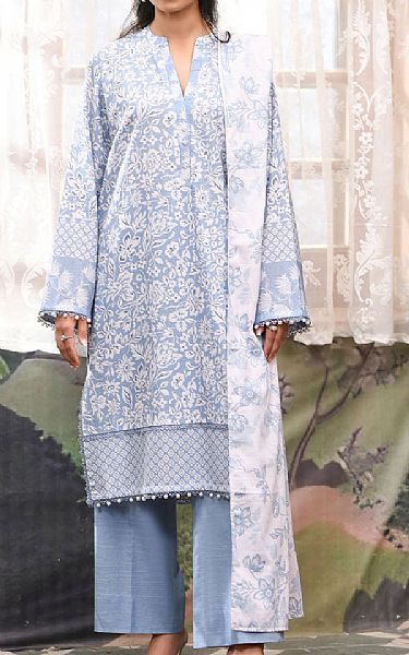 So Kamal Cadet Grey Khaddar Suit (2 Pcs) | Pakistani Winter Dresses in USA- Image 1