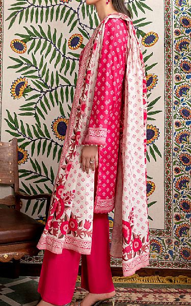 So Kamal Hot Pink Khaddar Suit | Pakistani Winter Dresses in USA- Image 2