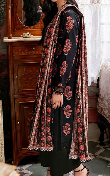 So Kamal Black Khaddar Suit | Pakistani Winter Dresses in USA- Image 2