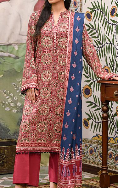 So Kamal Multicolor Khaddar Suit | Pakistani Winter Dresses in USA- Image 1