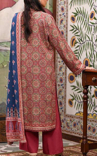 So Kamal Multicolor Khaddar Suit | Pakistani Winter Dresses in USA- Image 2