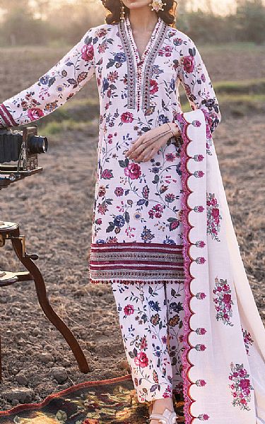 So Kamal White Khaddar Suit | Pakistani Winter Dresses in USA- Image 1
