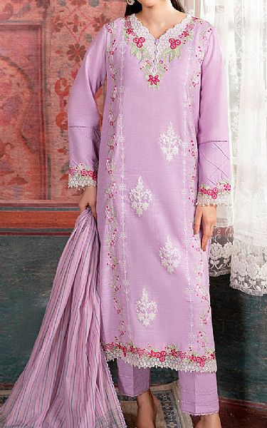 So Kamal Lavender Khaddar Suit | Pakistani Winter Dresses in USA- Image 1