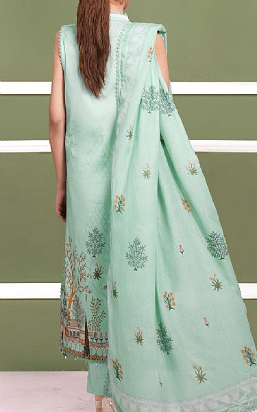 So Kamal Mint Green Cambric Suit | Pakistani Lawn Dress in USA- Image 2