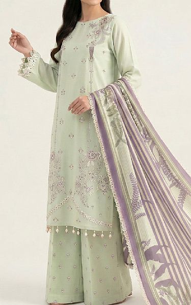So Kamal Pixie Green Lawn Suit | Pakistani Lawn Dress in USA- Image 2