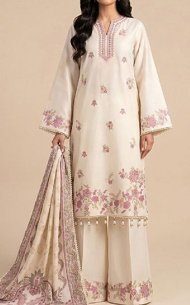 So Kamal Off White Lawn Suit | Pakistani Lawn Dress in USA- Image 1