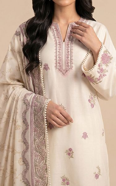 So Kamal Off White Lawn Suit | Pakistani Lawn Dress in USA- Image 2