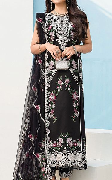 So Kamal Black Lawn Suit | Pakistani Lawn Dress in USA- Image 1