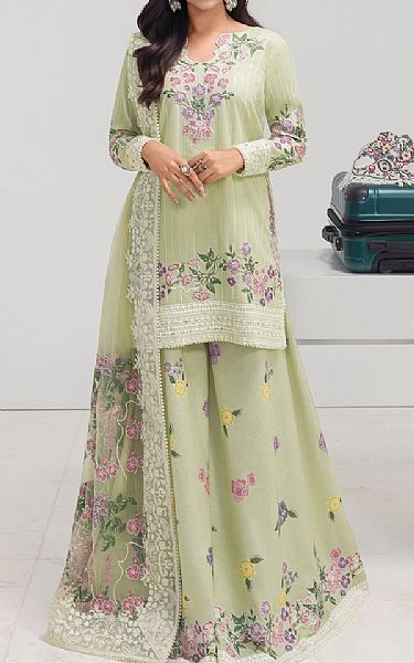So Kamal Green Mist Lawn Suit | Pakistani Lawn Dress in USA- Image 1