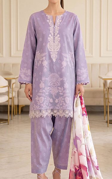 So Kamal Lavender Lawn Suit | Pakistani Lawn Dress in USA- Image 1