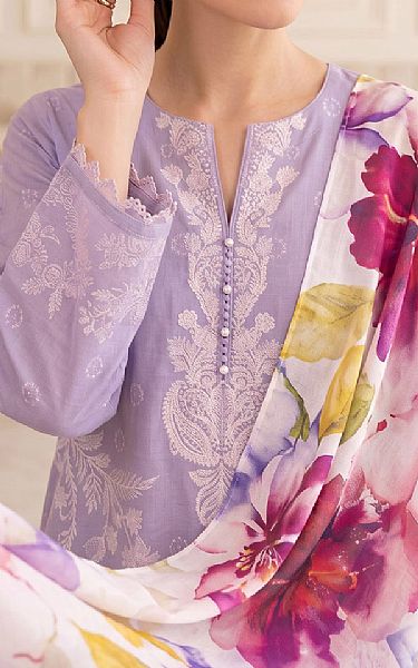 So Kamal Lavender Lawn Suit | Pakistani Lawn Dress in USA- Image 2