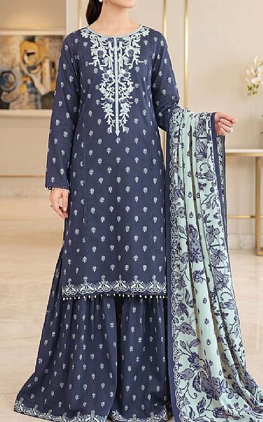 So Kamal Pickled Bluewood Lawn Suit | Pakistani Lawn Dress in USA- Image 1
