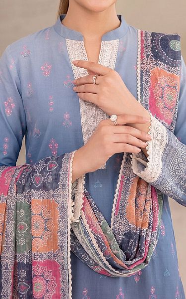 So Kamal Dusk Blue Lawn Suit | Pakistani Lawn Dress in USA- Image 2
