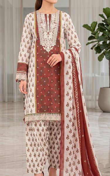 So Kamal Off White Lawn Suit | Pakistani Lawn Dress in USA- Image 1