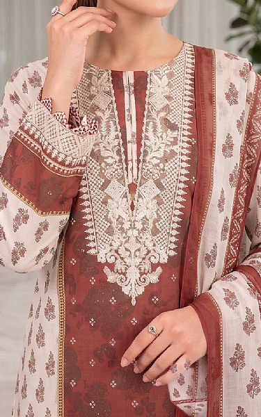 So Kamal Off White Lawn Suit | Pakistani Lawn Dress in USA- Image 2
