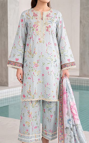 So Kamal Pale Aqua Lawn Suit | Pakistani Lawn Dress in USA- Image 1