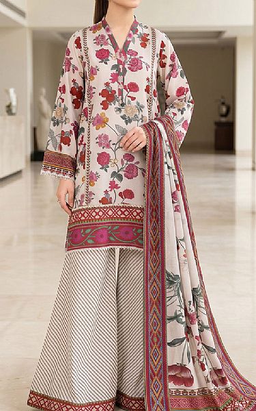 So Kamal Off White Lawn Suit | Pakistani Lawn Dress in USA- Image 1