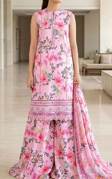 So Kamal Light Pink Lawn Suit | Pakistani Lawn Dress in USA- Image 1