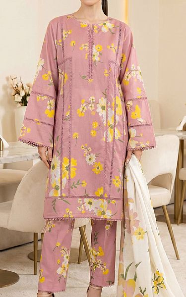 So Kamal Faded Pink Lawn Suit | Pakistani Lawn Dress in USA- Image 1