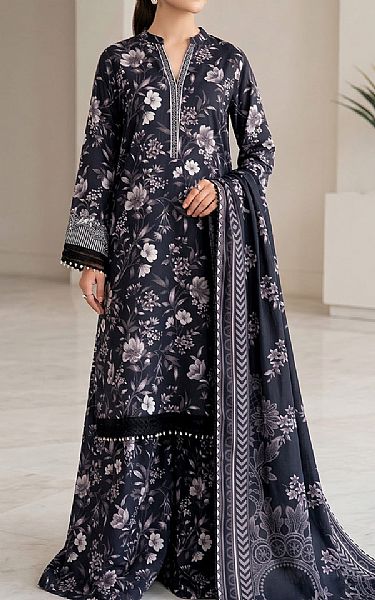 So Kamal Black Lawn Suit | Pakistani Lawn Dress in USA- Image 1