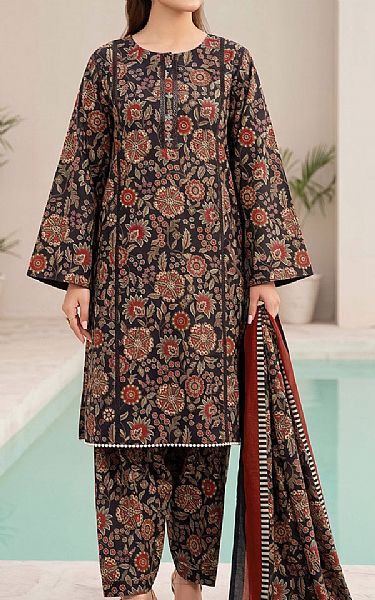 So Kamal Black Lawn Suit | Pakistani Lawn Dress in USA- Image 1