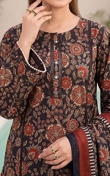 So Kamal Black Lawn Suit | Pakistani Lawn Dress in USA- Image 2