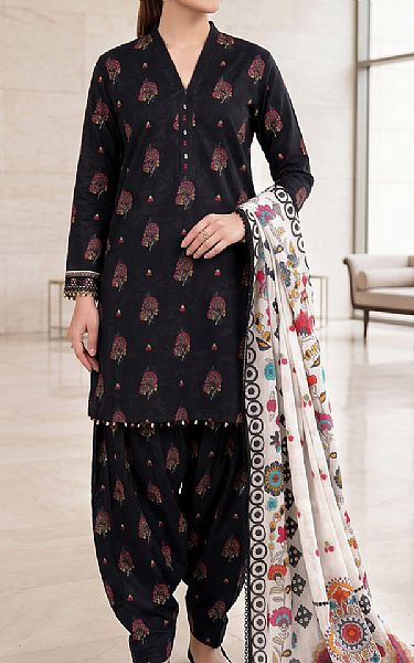 So Kamal Black Lawn Suit | Pakistani Lawn Dress in USA- Image 1