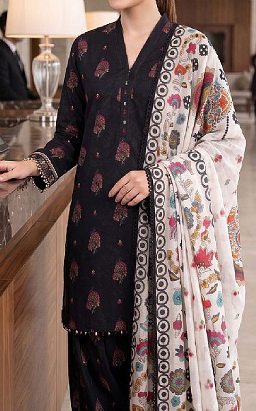 So Kamal Black Lawn Suit | Pakistani Lawn Dress in USA- Image 2