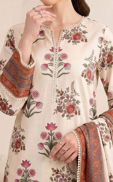 So Kamal Off White Lawn Suit | Pakistani Lawn Dress in USA- Image 2