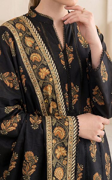 So Kamal Black Lawn Suit | Pakistani Lawn Dress in USA- Image 2