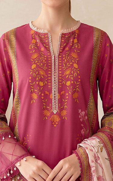 So Kamal Dark Pink Lawn Suit | Pakistani Lawn Dress in USA- Image 2