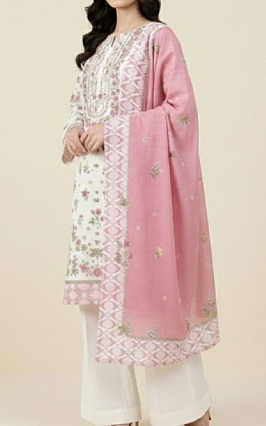 So Kamal Off White Lawn Suit (2 pcs) | Pakistani Lawn Dress in USA- Image 2